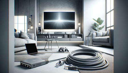 Discover the Ultimate Connectivity with Mr. Tronic's Grey Cat 5E Ethernet Cable: A 10-Meter Marvel