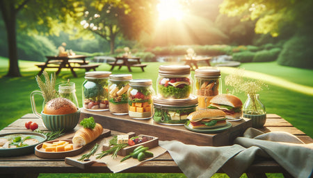 5 Beautiful Outdoor Picnic Ideas Using Sustainable Glass Containers