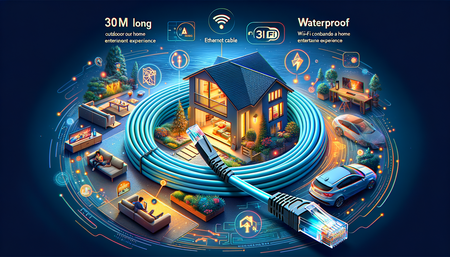 Análisis del Cable Ethernet Cat 6 Exterior Impermeable de 30m de Mr. Tronic: Mejora tu Experiencia de Entretenimiento en Casa