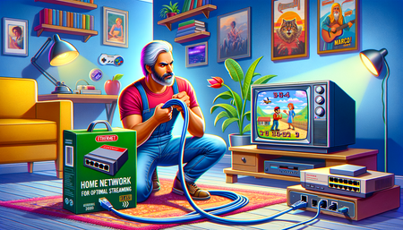 Migliorare l'Esperienza di Streaming: La Storia di Marco e il Cavo Ethernet Mr. Tronic Cat 6 da 5m