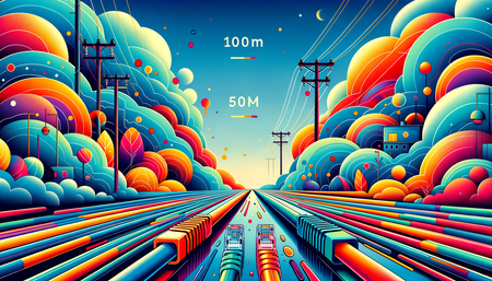Comparing Mr. Tronic's Outdoor Waterproof Cat 6 Ethernet Cables: 100m vs 50m