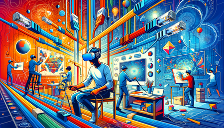 Leveraging Flat Ethernet Cables for an Uninterrupted VR Art and Design Experience