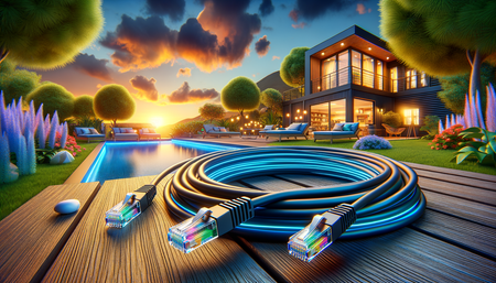 Installation und Nutzung von Außen wasserdicht 50m Ethernet Netzwerkkabel Cat 6