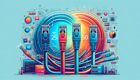 Comparación de cables Ethernet personalizados de Mr. Tronic: Cat 7 de 25m, Cat 7 de 50m y otra opción de 50m