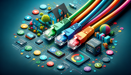 Tre Leader nei Cavi Ethernet in Massa per Interni per Telecamere di Sicurezza per la Casa Intelligente