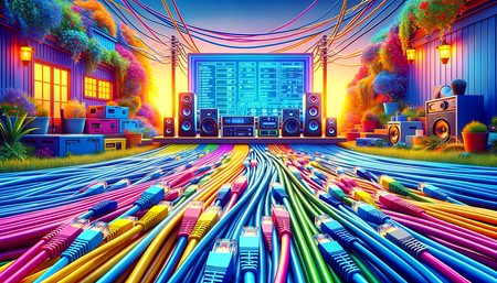 Eligiendo los Colores Correctos de los Cables de Parche para Exteriores para una Red de Teatro en Casa Sin Interrupciones