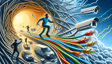 Déchiffrement des codes couleurs des câbles Ethernet pour les installations en vrac extérieures dans les systèmes de caméras IP