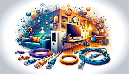 Configurando un Espacio de Trabajo en Casa Eficiente: La Guía de los Cables Ethernet de Mr. Tronic
