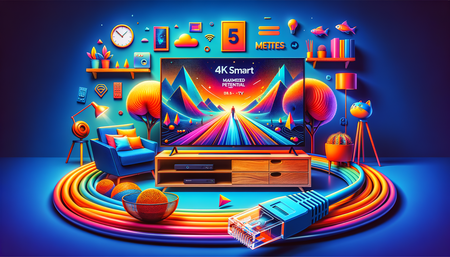Maximisez le potentiel de votre Smart TV 4K avec le câble Ethernet Mr. Tronic de 5 mètres