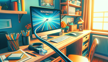 Maximizando la Eficiencia en el Trabajo Remoto con el Cable Ethernet Cat 6 de 1m de Mr. Tronic