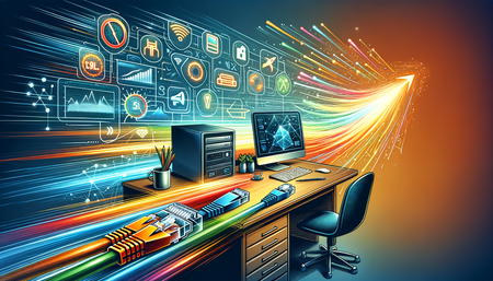 Asegura tu oficina en casa para el futuro con cables patch de alta velocidad