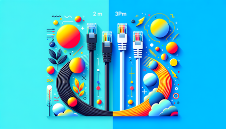 Vergleich von Mr. Tronic 2m Ethernet-Kabeln: Schwarzes Vs. Weißes Cat 6