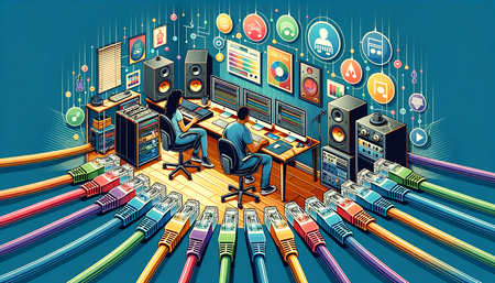 Améliorer la collaboration musicale en ligne avec des câbles Ethernet extérieurs en gros pour votre réseau de studio à domicile