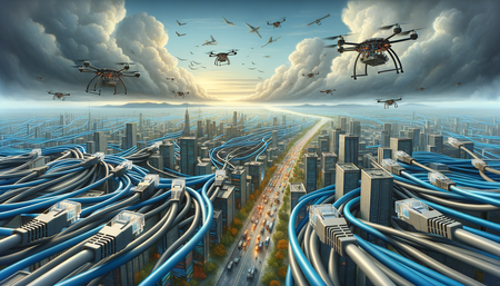 Exploration des performances des câbles Ethernet extérieurs en vrac dans la connectivité des drones