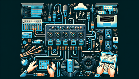 Optimización de la Colaboración Musical en Línea: Uso de Divisores y Conmutadores Ethernet con Cables de Conexión para Exteriores