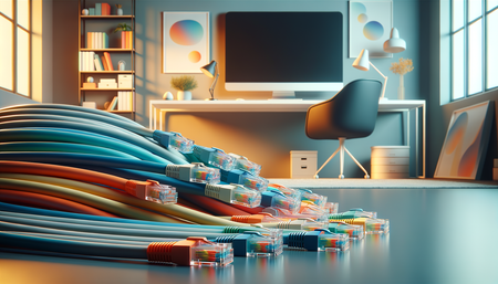 Les meilleurs choix de câbles Ethernet Cat 5e pour un bureau à domicile efficient