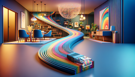 Améliorez votre connectivité avec le Mr. Tronic Plat Cat7 Câble Ethernet 20m