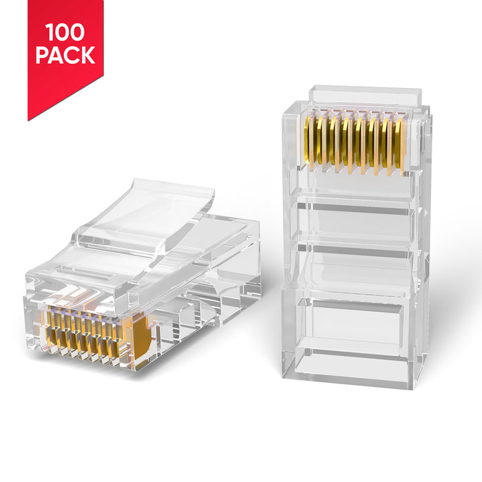 Mr. Tronic Cat 5e RJ45 8P8C unshielded modular plugs for U/UTP cable
