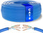 Mr. Tronic Cat 6 U/UTP bulk Ethernet cable on a reel, blue jacket, 50 m