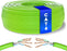 Mr. Tronic Cat 6 U/UTP bulk Ethernet cable on a reel, green jacket, 100 m