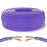 Mr. Tronic Cat 7 S/FTP bulk Ethernet cable on a reel, purple jacket, 50 m