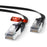 Mr. Tronic Cat 7 flat Ethernet cable, black
