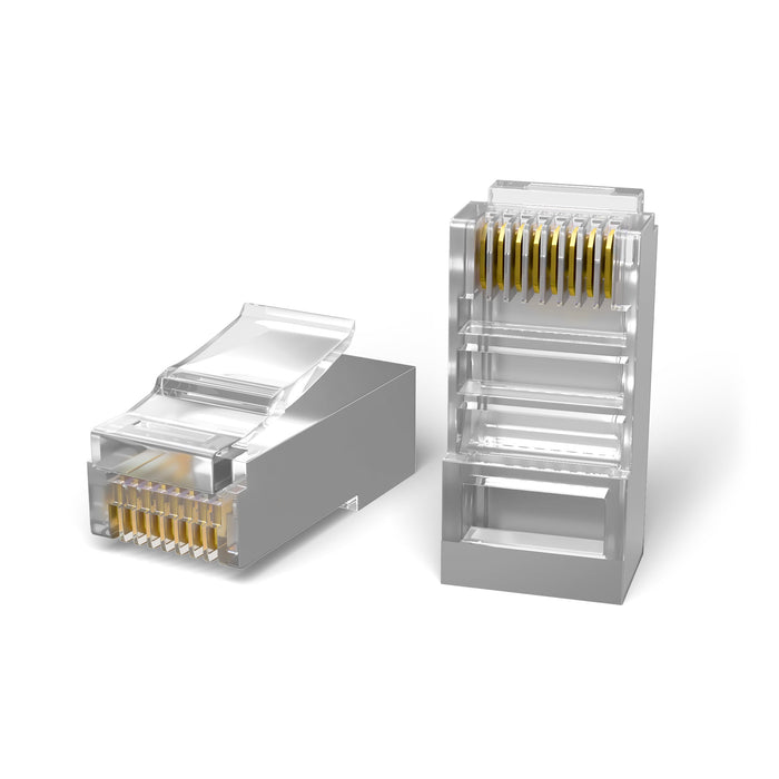 Mr. Tronic shielded RJ45 modular plugs, metal body
