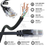 Mr. Tronic Cat 5e Patch Black