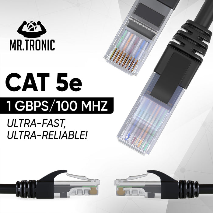 Mr. Tronic Cat 5e Patch Black