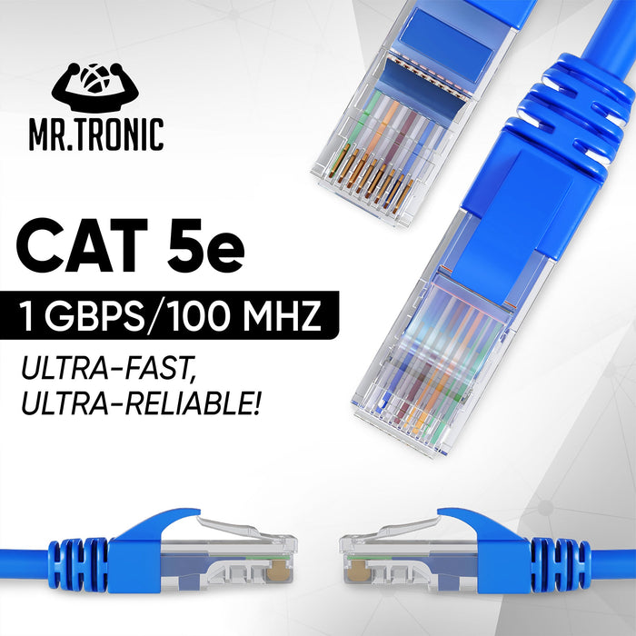 Mr. Tronic Cat 5e Patch Blue