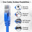 Mr. Tronic Cat 5e Patch Blue