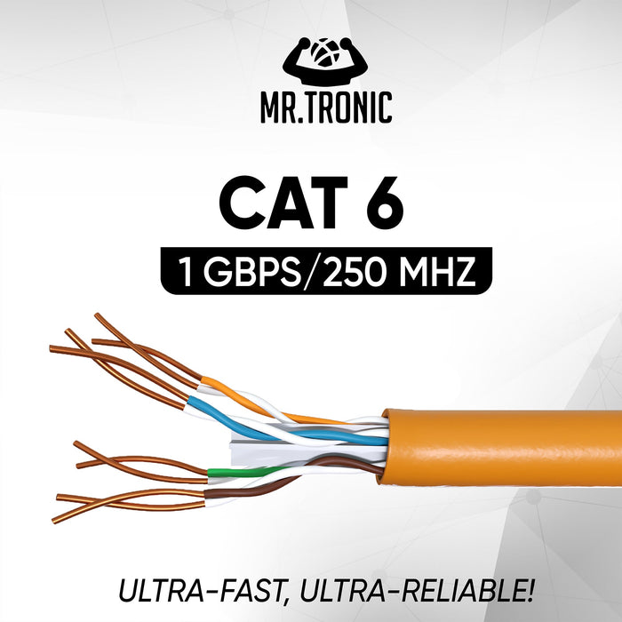 Mr. Tronic Cat 6 Bulk Orange