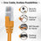 Mr. Tronic Cat 6 Bulk Orange