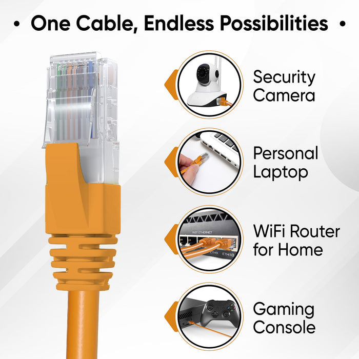 Mr. Tronic Cat 6 Bulk Orange