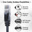 Mr. Tronic Cat 6 Flat Black