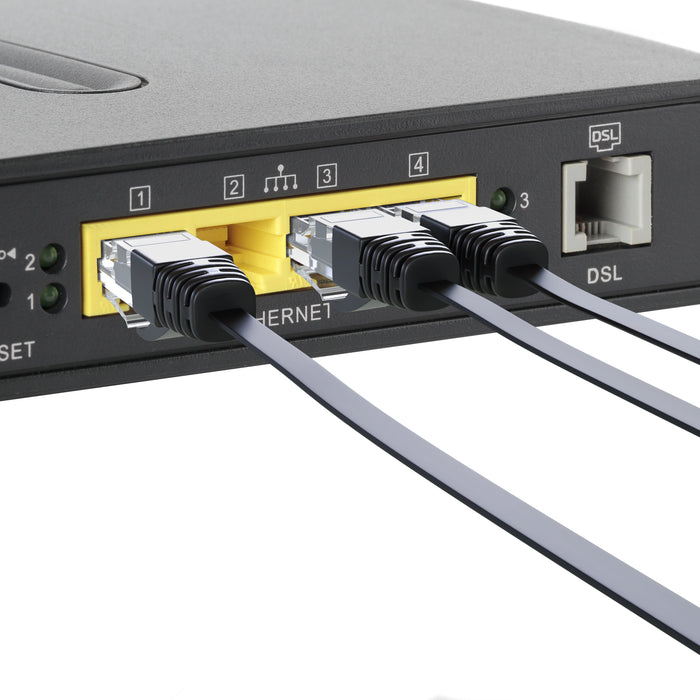 Mr. Tronic Cat 6 Flat Black