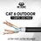 Mr. Tronic Cat 6 Outdoor Bulk Black