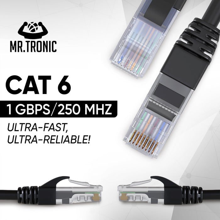 Mr. Tronic Cat 6 Patch Black