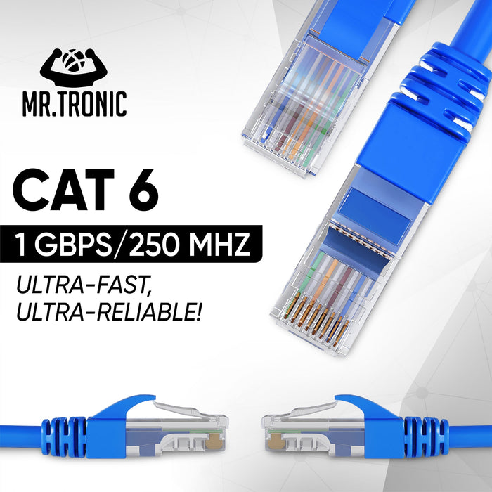 Mr. Tronic Cat 6 Patch Blue