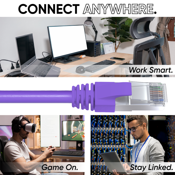 Mr. Tronic Cat 7 Bulk Purple