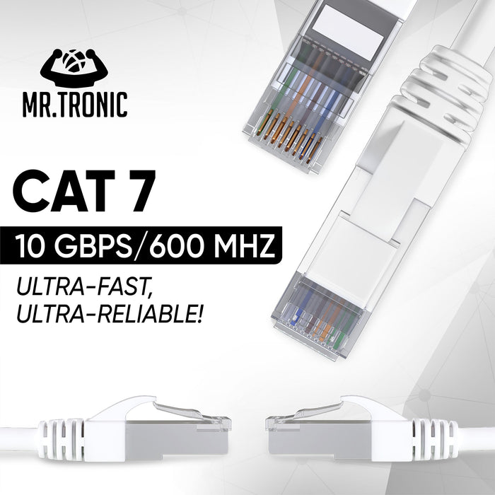 Mr. Tronic Cat 7 Patch White